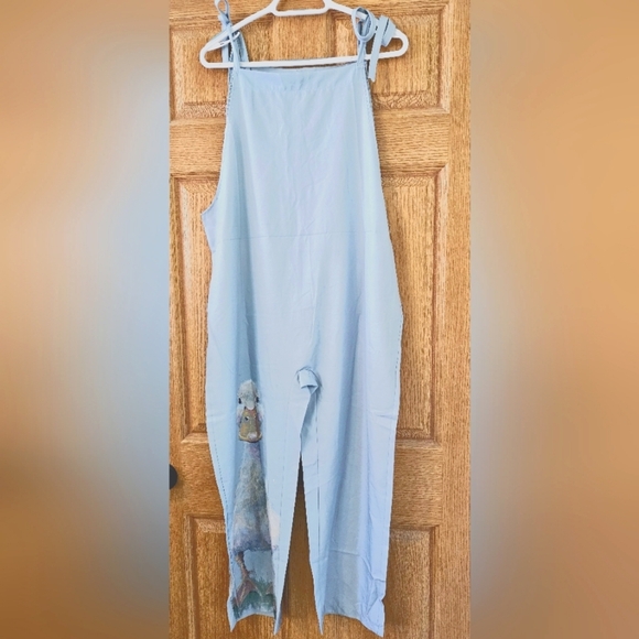 SHEIN Pants - Duck Overalls Jumpsuit with tie straps Sz L